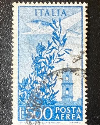 Francobollo ITALIA POSTA AEREA LIRE 500