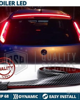 SPOILER LED per FIAT PUNTO ABARTH Carbon Look