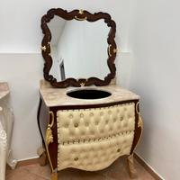 Mobile lavabo arredo bagno bombato