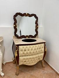 Mobile lavabo arredo bagno bombato