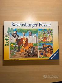 Puzzle Vintage Disney Lilliy e il Vagabondo Ravens