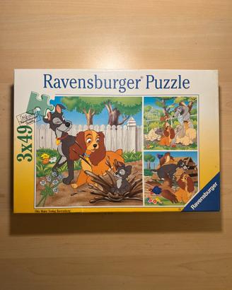 Puzzle Vintage Disney Lilliy e il Vagabondo Ravens
