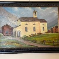 quadro olio su tavola A. Bandera 1935