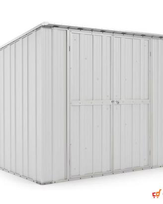 Casetta in lamiera box Acciaio 231x175 bianco