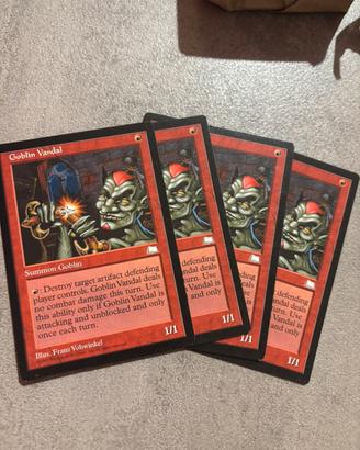 Lotto 4x Goblin Vandal - Mtg Magic cavalcavento