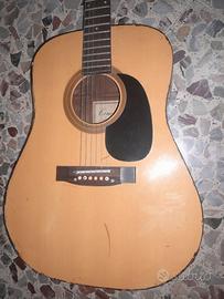 Chitarra acustica con custodia