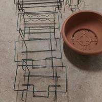 BALCONIERE PORTAVASI  N° 7 IN FERRO VERNICIATO