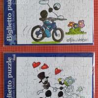 N. 2 Mini puzzle (48 pezzi) con buste