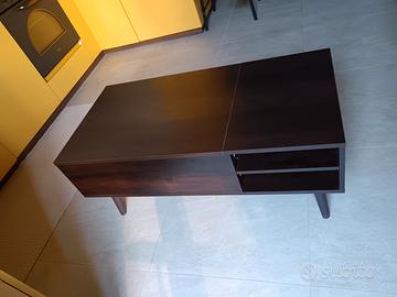 Tavolino da salotto color noce