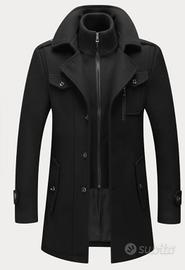 NUOVO Cappotto Giacca doppio strato Lucia Velluto