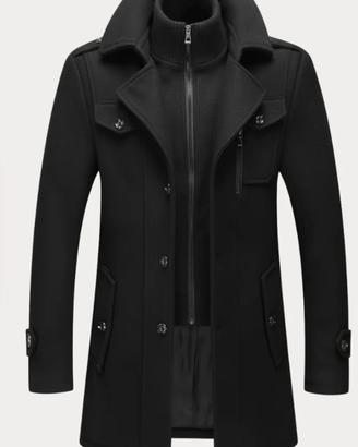 NUOVO Cappotto Giacca doppio strato Lucia Velluto