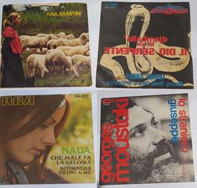 Vari dischi 45 giri, anni 70/80