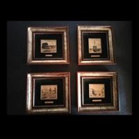 Set 4 quadri PZ Due Torri Bologna - Rari