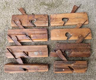 Vecchie 8 pialle da falegname