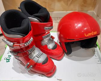 Scarponi da sci più caschetto 