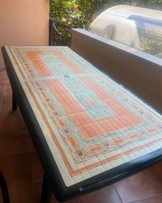 Tavolo da giardino rettangolare + Sedie abbinate