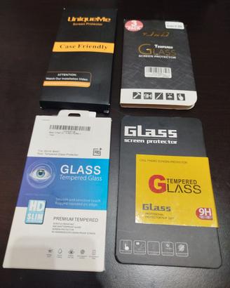 4 Vetri temperati per Xiaomi Redmi note/Alcatel