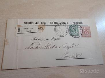 Busta Raccomandata PALLANZA per INTRA - Studio Zon