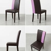 Set 7 Sedie Professionali Franzoni - Ecopelle Nero