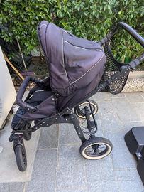 Carrozzina, passeggino e pedana marca Trille