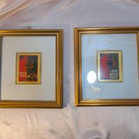 Quadretti contenenti miniature d'arte su foglia d'