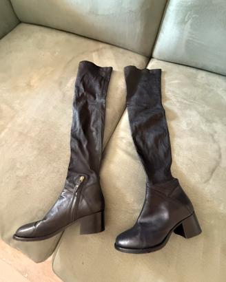 Stivali in pelle Blumarine