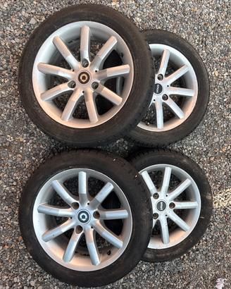Cerchi in lega Smart Fortwo W451 (2007-2014)+gomme