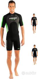 Muta corta in neoprene Cressi da uomo nero/line M