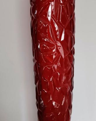 1 grande vaso da terra in plexiglass rosso
