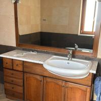 Mobile bagno + Specchio cm 150 + lavabo