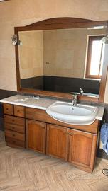 Mobile bagno + Specchio cm 150 + lavabo