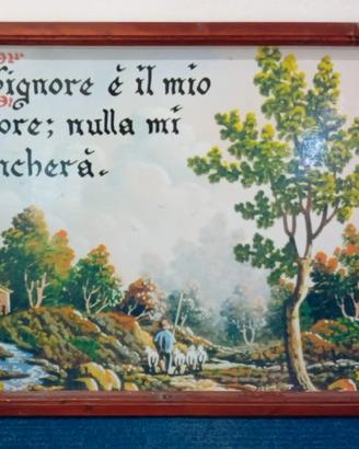 Quadro in legno Il Signore è il mio Pastore 