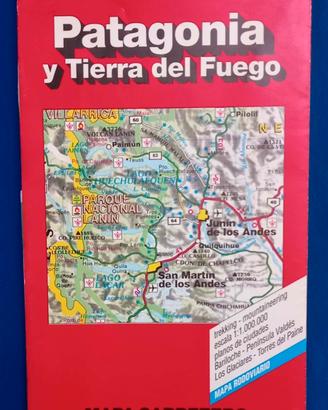 cartina stradale Patagonia e terra del fuoco
