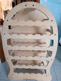 Porta bottiglie in legno