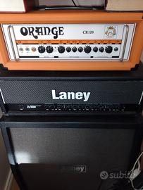 Testata Orande cr120 w e testata Laney a valvole 