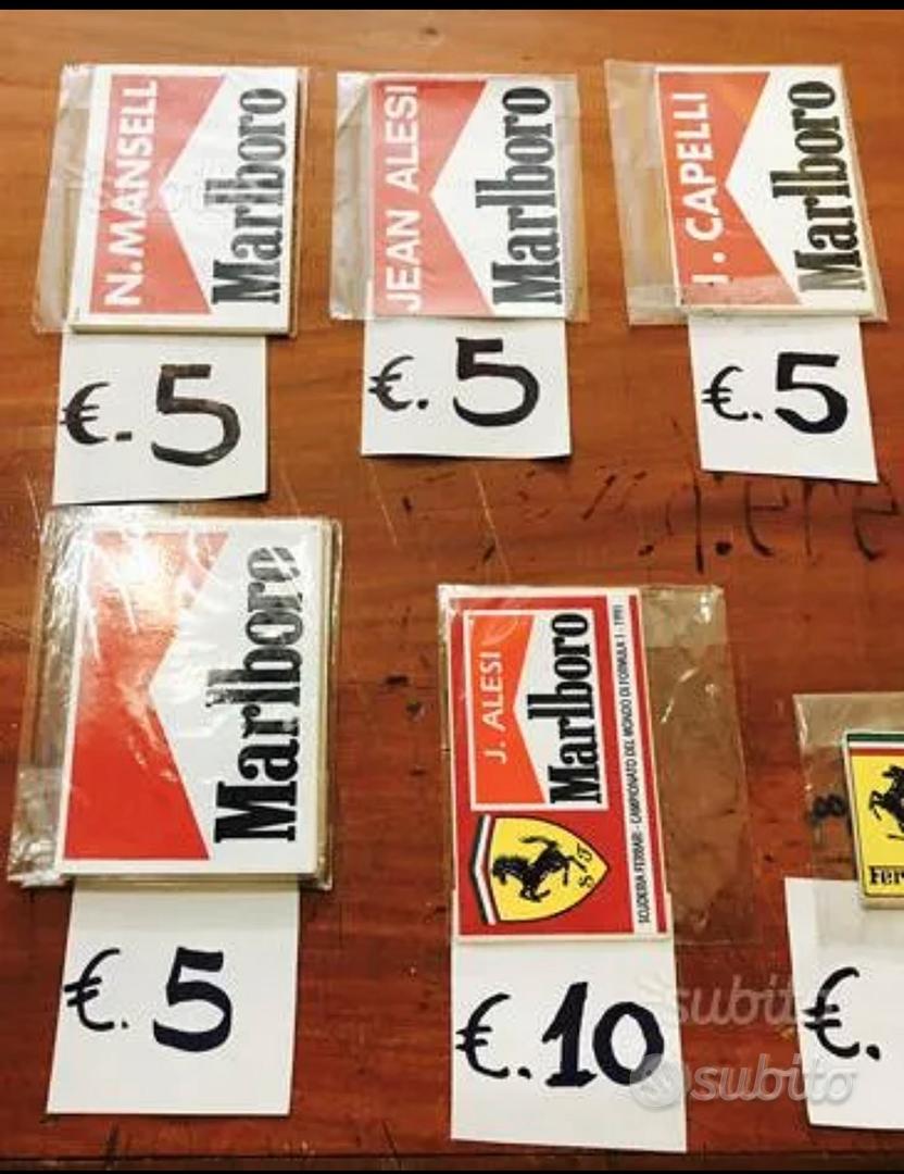 150 adesivi Ferrari/Marlboro e piloti ( vari ) - Collezionismo In vendita a  Caserta