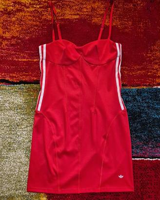 vestito con taglio a corsetto, rosso, Adidas, Tg44