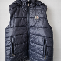 Moncler Piumino Smanicato Blu notte Uomo Taglia I