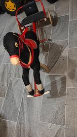 Calesse cavallino triciclo a pedali vintage