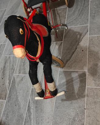 Calesse cavallino triciclo a pedali vintage