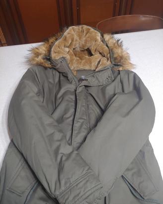 Giubbotto Parka verde militare uomo Tg L 