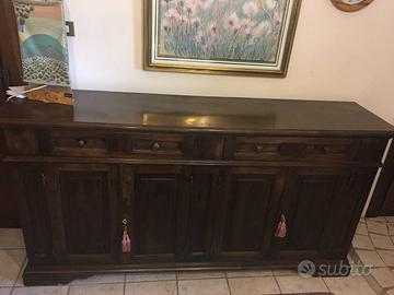 Credenza in noce massello