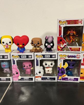 Funko Pop vari BTS, Mushu, Garfield, Spyro…