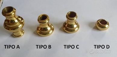 BORCHIE OTTONE per palletti tondo 12 o tondo 14