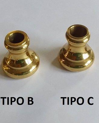 BORCHIE OTTONE per palletti tondo 12 o tondo 14