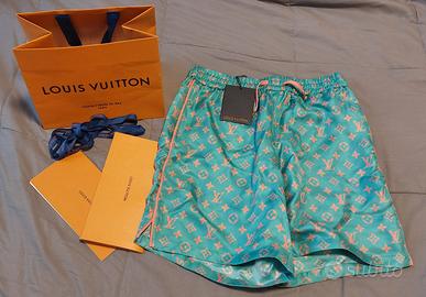 Shorts in seta monogram Louis Vuitton 