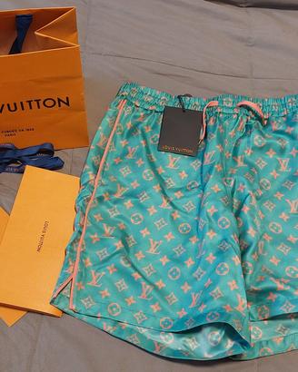 Shorts in seta monogram Louis Vuitton 