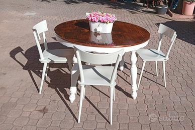 tavolo noce nazionale + sedie 