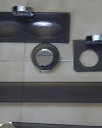 ARREDO BAGNO IN VETRO VINTAGE ANNI 80