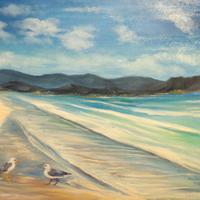 Quadro moderno olio su tela 70x50cm Nuovo